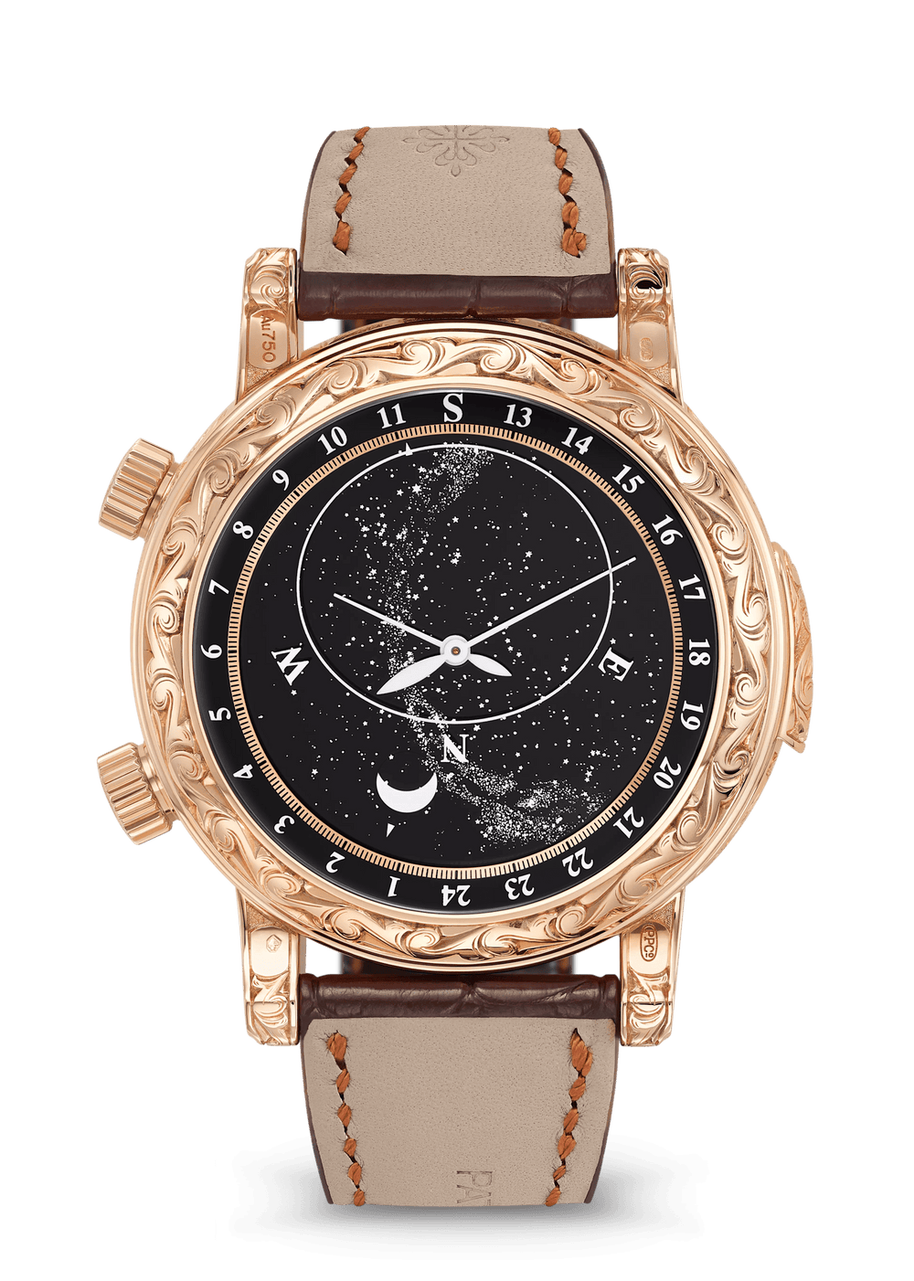 SKY MOON TOURBILLON RE. HS. - BROWN AND GOLD view 2