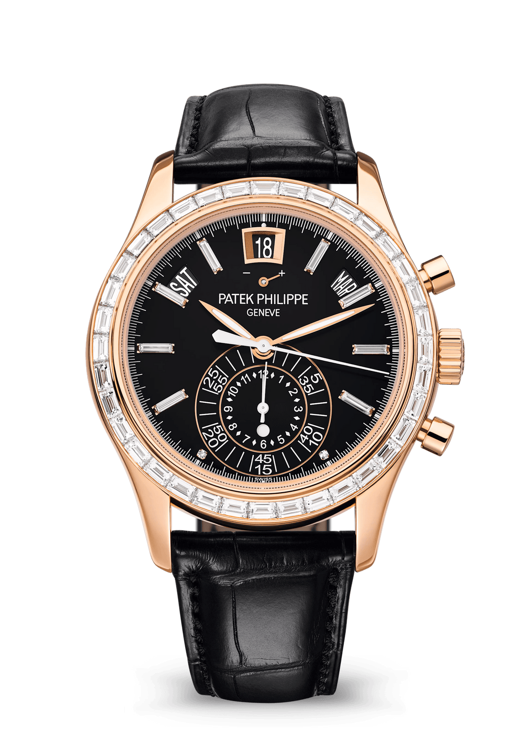 FLYBACK CHRONOGRAPH. AN. CALENDAR. JE. - BLACK AND ROSE GOLD view 1
