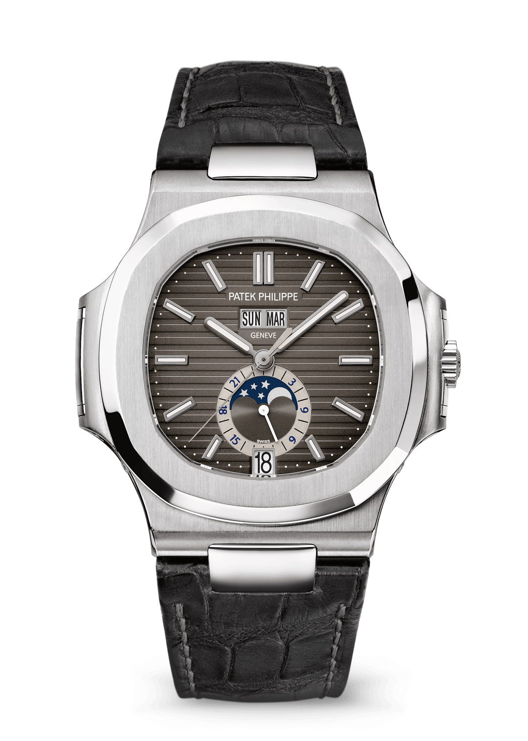 AL. CALENDAR MN. PHASES - GREY AND STEEL view 1
