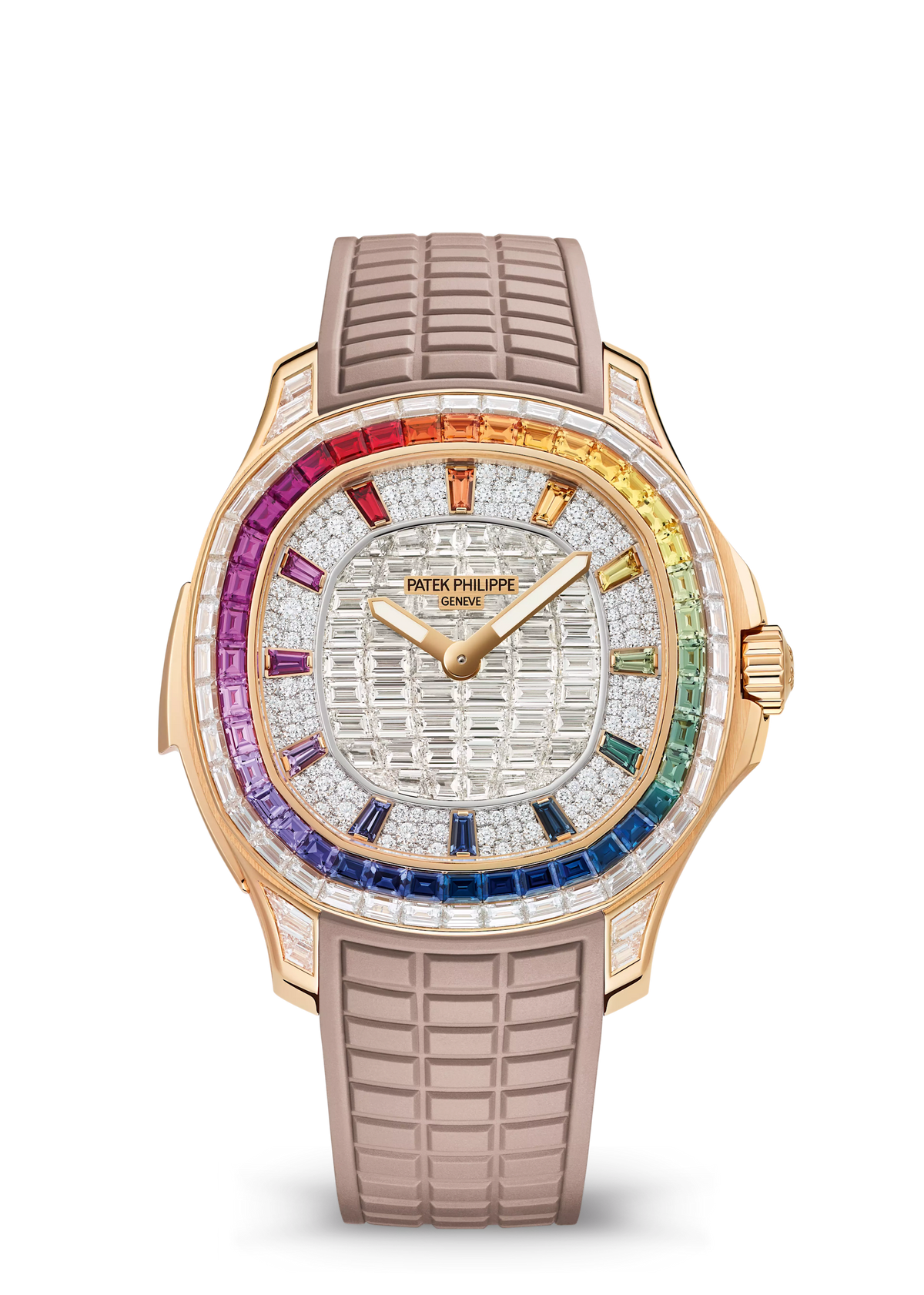 AQUANAUT L. RAINBOW MINUTE RR. HE. JE. - ROSE GOLD view 1