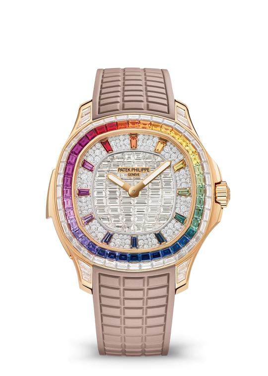 AQUANAUT L. RAINBOW MINUTE RR. HE. JE. - ROSE GOLD view 1