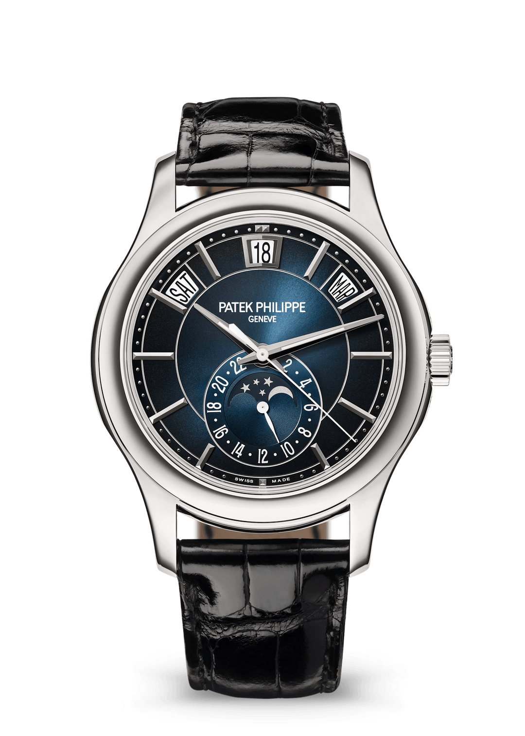 AN. CALENDAR. MOON PHASES - BLACK AND WHITE GOLD view 1