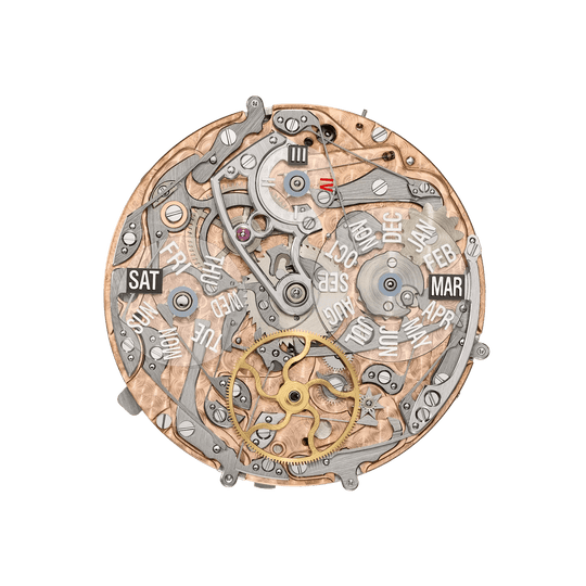 MINUTE RR. RE. P. CALENDAR HE. JE. - BLACK AND ROSE GOLD view 5