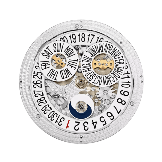 FLYBACK CHRONOGRAPH. AN. CALENDAR. JE. - NAVY BLUE AND DIAMONDS view 4