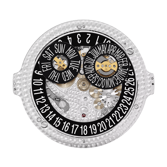 AN. CALENDAR. REGULATOR - BLACK AND GOLD view 5