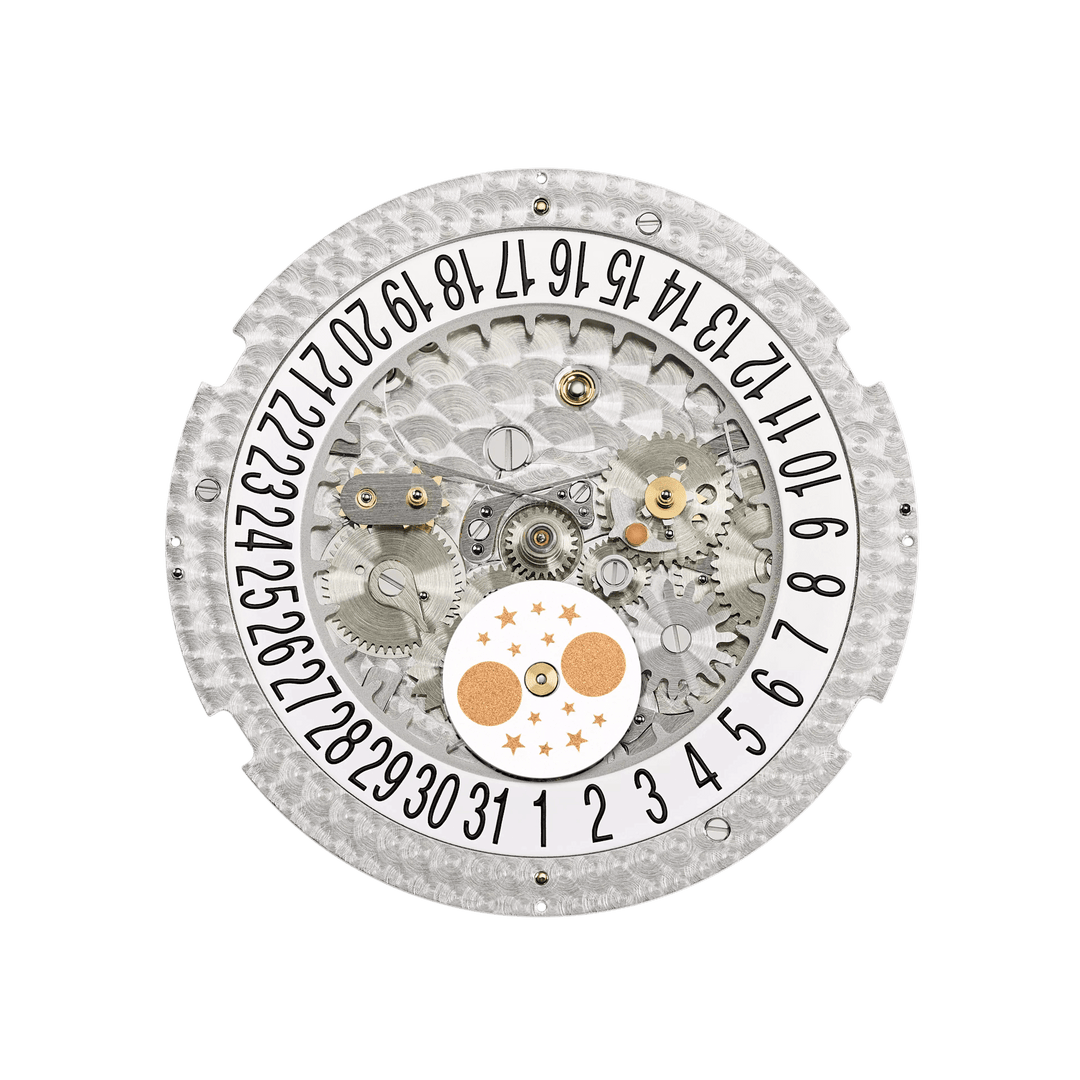 AN. CALENDAR. MOON PHASES JE. - DIAMONDS AND WHITE view 4