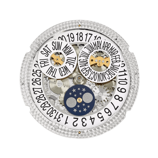 AN. CALENDAR. MOON PHASES - BLACK AND WHITE GOLD view 5