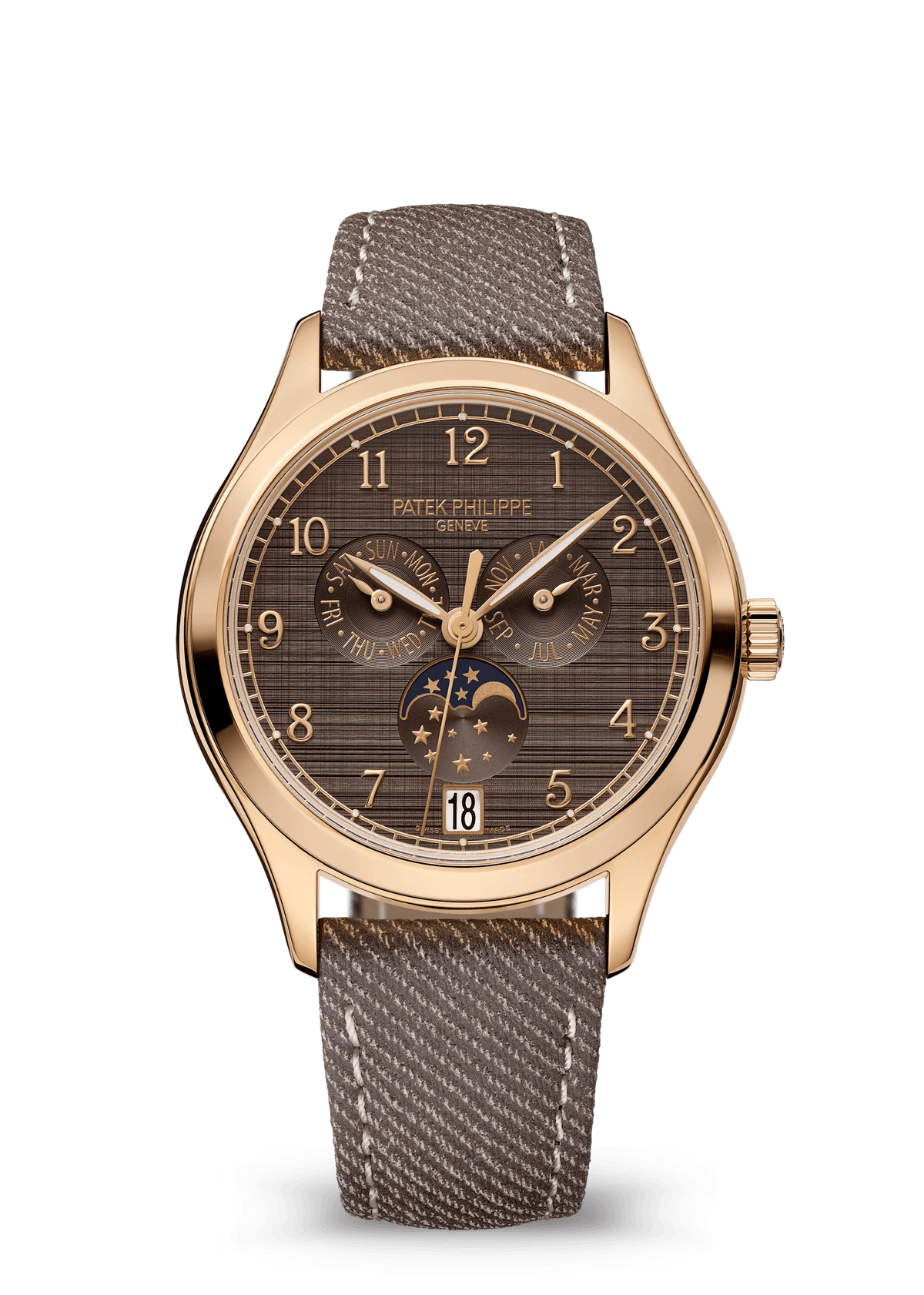 AN. CALENDAR. MOON PHASES - ROSE GOLD AND BROWN view 1