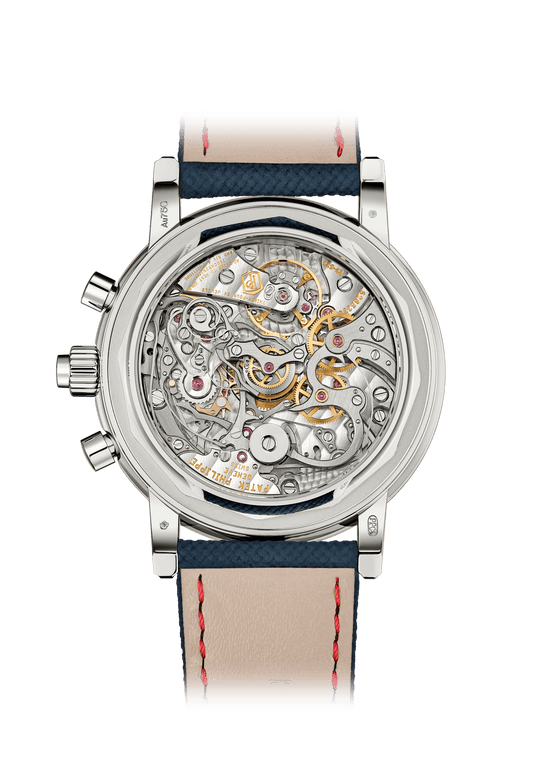 SPLIT SECONDS CHRONOGRAPH P CALENDAR. - GOLD BLUE view 2
