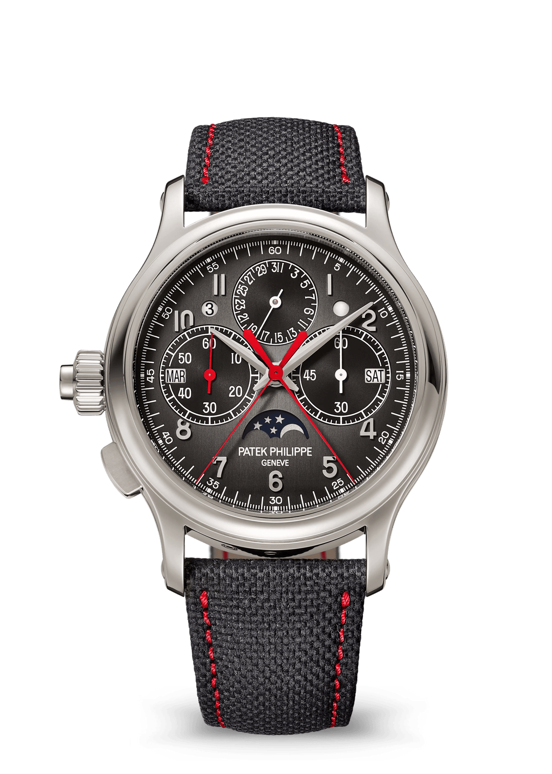 SPLIT SECONDS CHRONOGRAPH P CALENDAR. - PLATINUM view 1