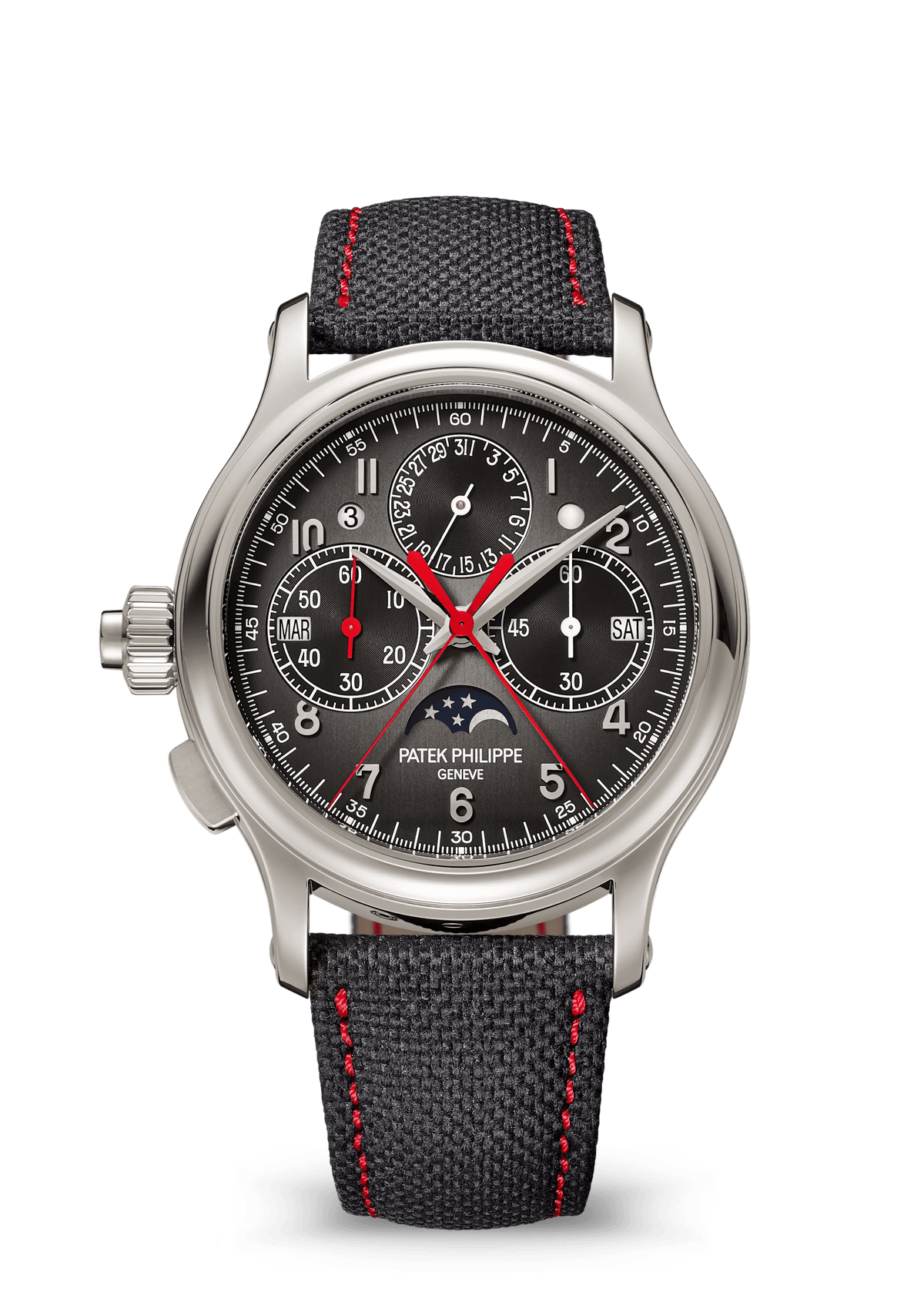 SPLIT SECONDS CHRONOGRAPH P CALENDAR. - PLATINUM view 1