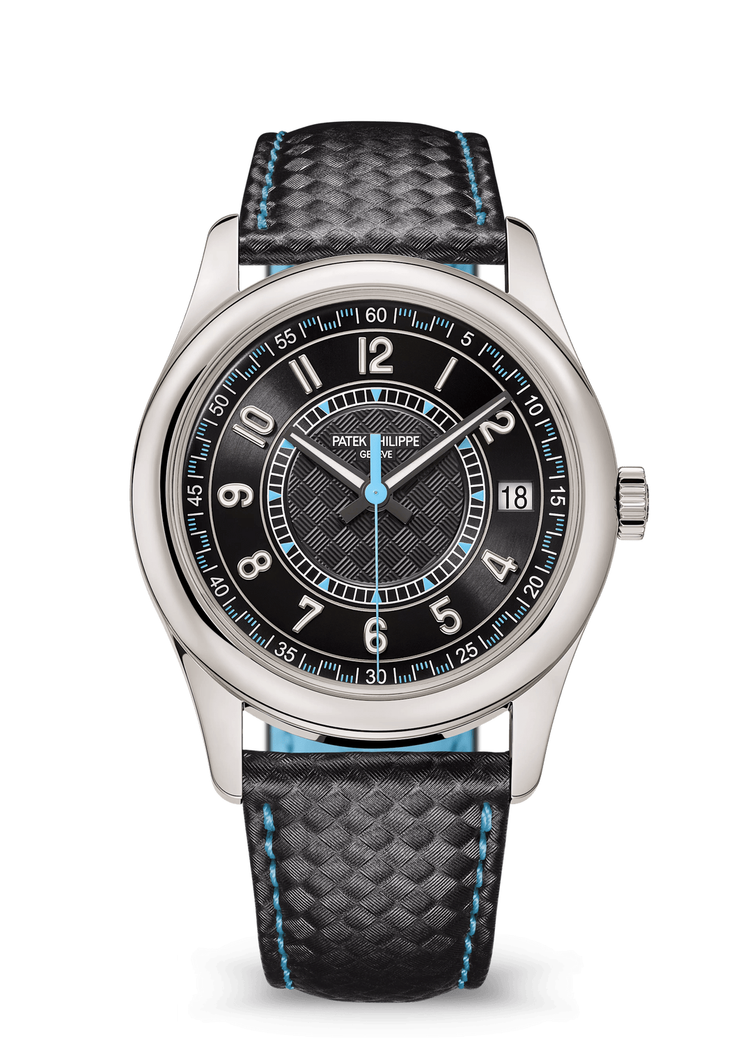 DATE. SWEEP SECONDS - BLACK AND BLUE view 1