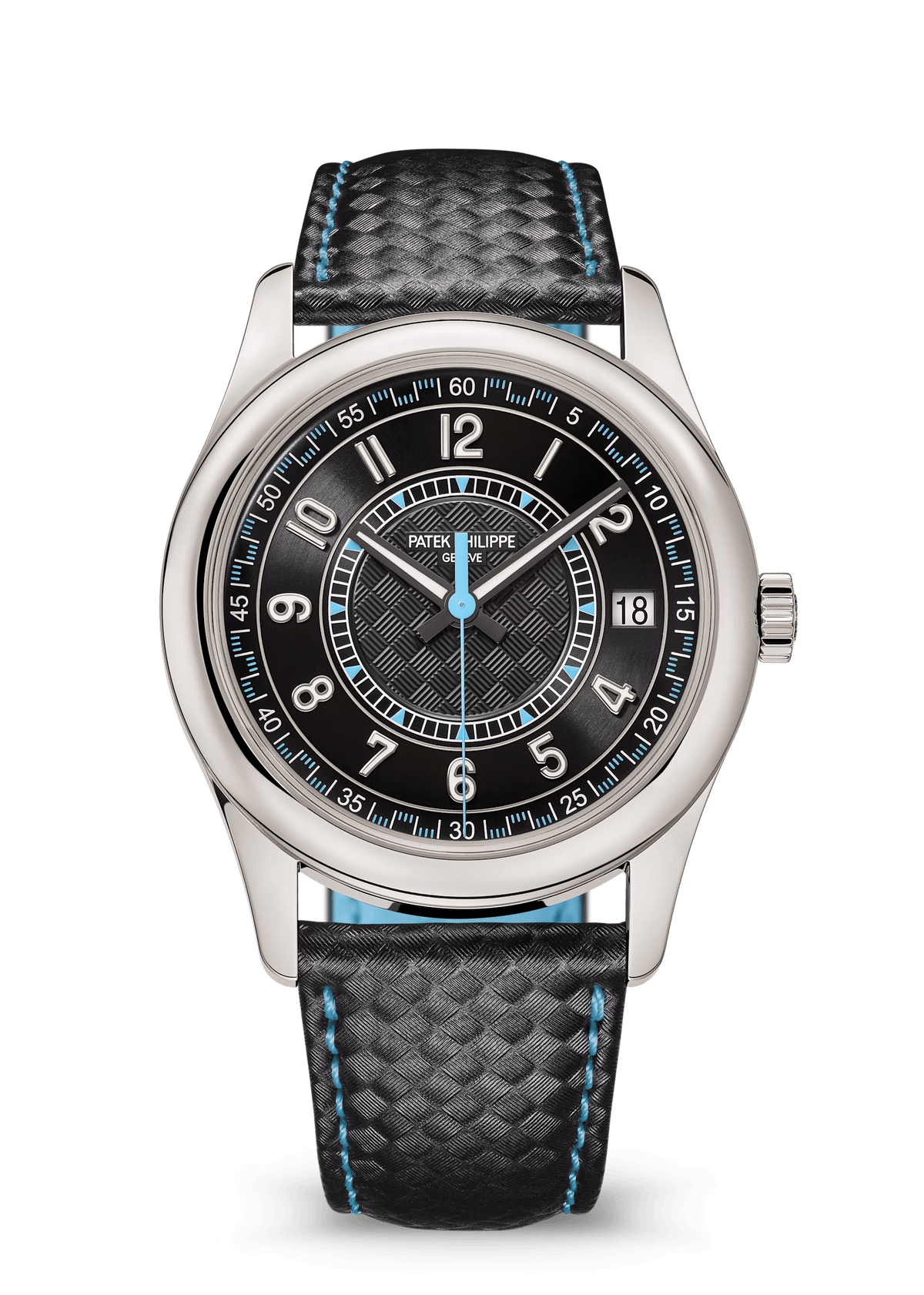 DATE. SWEEP SECONDS - BLACK AND BLUE view 1