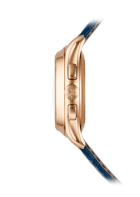 FLYBACK CHRONOGRAPH. AN. CALENDAR - BLUE AND ROSE GOLD view 3