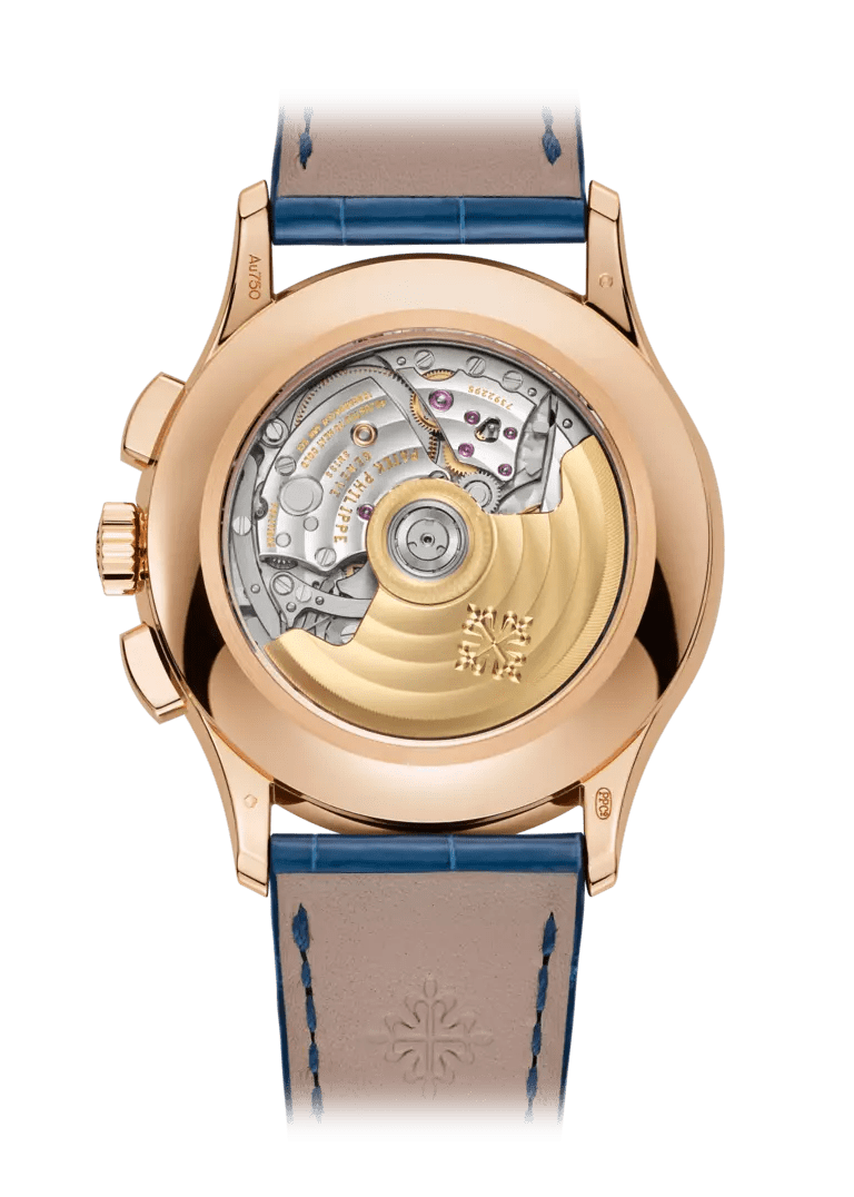 FLYBACK CHRONOGRAPH. AN. CALENDAR - BLUE AND ROSE GOLD view 2