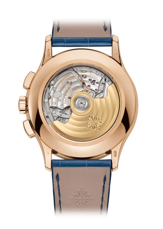 FLYBACK CHRONOGRAPH. AN. CALENDAR - BLUE AND ROSE GOLD view 2
