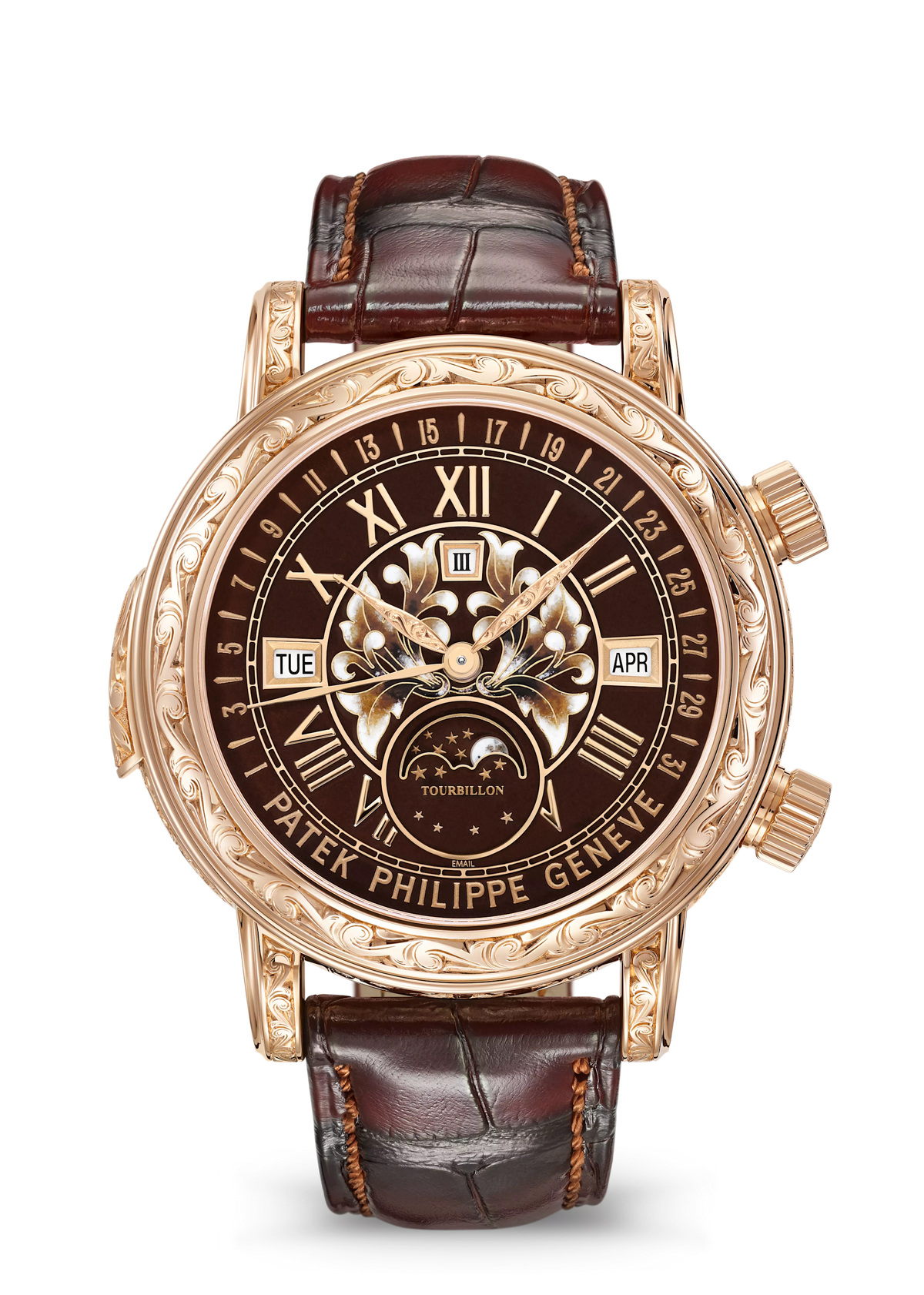 SKY MOON TOURBILLON RE. HS. - BROWN AND GOLD view 1