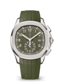Olive Green Sport Chronograph with Silver Tone Case
