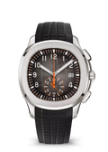 Black Sport Chronograph with Orange Accent and Silver Tone Case