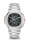 Charcoal Travel Chronograph with Silver Tone Bracelet